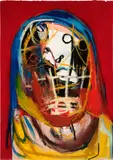 Genesis Tramaine, Mother is that You, 2019, Yeshua, acrylic, Lawry's Seasoned Salt, oilstick and spray paint on paper