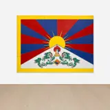 Tom Sachs, Tibet, 2008, synthetic polymer paint on plywood