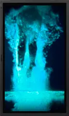 Bill Viola, The Last Angel, 2002, color video on plasma display mounted vertically on wall with stereo sound