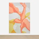 Ivy Haldeman, Colossus, Knee to Elbow, Wrist Bent, Four Fingers Edge Out, 2018, acrylic on canvas