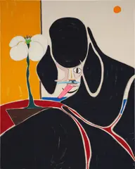 Summer Holiday by Susumu Kamijo, 2021, Flashe on canvas, sold Nov 2024
