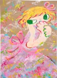 Ayako Rokkaku, Untitled, 2018, acrylic on cardboard