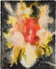 Elaine de Kooning, Untitled, 1967, watercolor and gouache on handmade rice paper