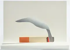 Maquette for Smoking Cigarette (Relief) by Tom Wesselmann, 1983, Liquitex on rag board, in Plexiglas case, sold Jul 2024