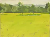 Alex Katz, Study for COWS, 1984, oil on board