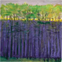 Mostly Purple by Wolf Kahn, 2010, oil on canvas, sold Jul 2024