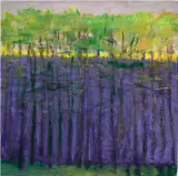 Wolf Kahn, Mostly Purple, 2010, oil on canvas