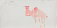 Peter Doig, Untitled, 2001, oil and charcoal on paper