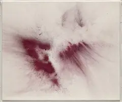 Thilo Heinzmann, O.T., 2013, oil and pigment on canvas with Plexiglas cover