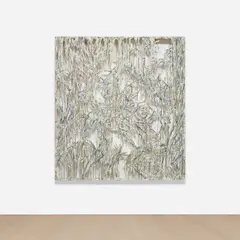 Fever Dreams by Diana al-Hadid, 2018, polymer gypsum, fiberglass, steel, plaster, gold leaf, aluminum leaf and pigment, sold Jul 2024