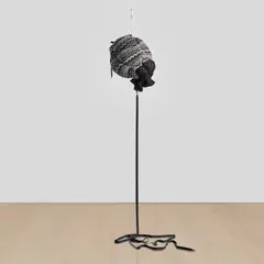 Shinique Smith, Mosaic, 2013, clothing, fiberfill, rope and ribbon