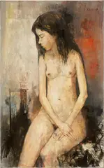 Jean Jansem, Régine, 1963, oil on canvas