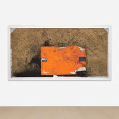 Sterling Ruby, EXHM/DS10, 2011, collage, paint and urethane on cardboard