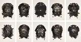 Adam Helms, Untitled Portrait (10), 2008, ink on Mylar, in 10 parts