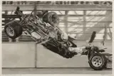 Robert Longo, Study for Race Car Crash, 2012, ink and charcoal on vellum