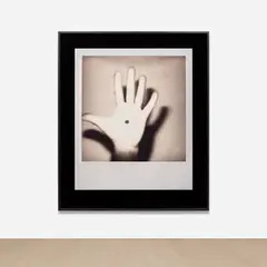 Douglas Gordon, Hand with Spot M, 2001, chromogenic print mounted to Plexiglas, in artist's chosen frame