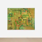Michael Williams, I Buy Bananas on Credit, 2012, oil and airbrush on canvas