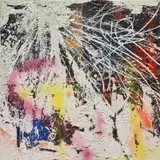 José Parla, Interdependence, 2020, collage, acrylic, enamel, ink and plaster on panel