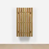 Fredrik Værslev, Untitled (Taertitta Garden #4), 2012, child's paint, terrace oil, transparent lacquer and nails on pine and Siberian larch frame mounted on steel