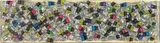 Arman, Stele, 2004, accumulation of paint tubes and acrylic in Plexiglas