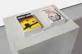 Richard Prince, American/English (Naked Lunch), 2006, 2 books in a Bondo, acrylic and wood case, on an acrylic and wood base