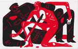 Cleon Peterson, Compromise, 2018, acrylic on canvas