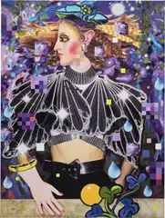 Allison Zuckerman, Intergalactic, 2020, Inkjet print in colors, on stretched canvas (as issued)