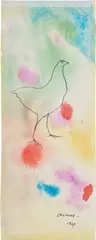 Leonora Carrington, The Transparent Hen, 1969, Unique watercolor and ink drawing