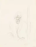Alberto Giacometti, Autoportrait (Self-Portrait) (L. 355), 1963-65, Lithograph, on Rives BFK paper, with full margins