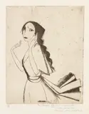 Marie Laurencin, La Romance (Romance) (M. 22), 1912, Etching printed with tone, on laid paper, with full margins