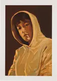 Claire Tabouret, Portrait with a Hood (Pink)