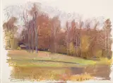 Wolf Kahn, Autumn in the American South, 1998, pastel on paper