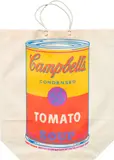 Campbell's Soup Can (Tomato) (F. & S. 4A) by Andy Warhol, 1966, Screenprint in colors, on wove paper shopping bag, folded (as issued), sold Feb 2024