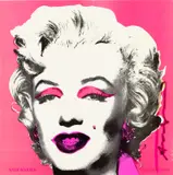 Andy Warhol, Marilyn (Castelli Graphics Announcement), 1981, Offset lithograph in colors, on light cardstock, the full sheet