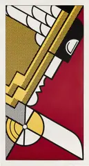 Roy Lichtenstein, Salute to Aviation (C. 63), 1968, Screenprint in colors, on smooth wove paper, with full margins