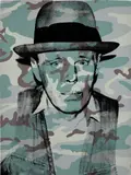 Joseph Beuys in Memoriam, from For Joseph Beuys (F. & S. 371) by Andy Warhol, 1986, Screenprint in colors, on Arches paper, the full sheet, sold Feb 2024