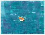 Malcolm Morley, V (Lifeboat), 2009, Unique monotype in colors, on Saunders Waterford paper, with full margins