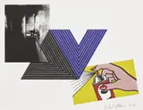Richard Pettibone, Appropriation Print (with Andy Warhol, Frank Stella, and Roy Lichtenstein)