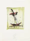 Claes Oldenburg, Apple Core (A. & P. 235), 1991, Lithograph in colors, on Richard de Bas Narcisse paper, with full margins