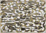 Richmond Burton, 13 Moons, 1999, Unique mixed media drawing, on laid paper