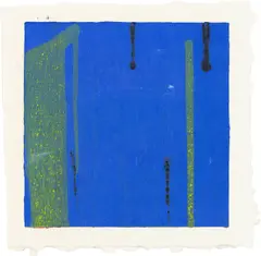 Jacqueline Humphries, Untitled, 1995, Unique monotype in colors, on Twinrocker handmade paper, with full margins
