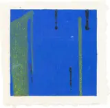Jacqueline Humphries, Untitled, 1995, Unique monotype in colors, on Twinrocker handmade paper, with full margins