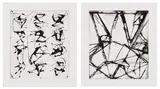 Brice Marden, Etchings to Rexroth: plates 6 and 22 (L. 40/6 & 40/22)