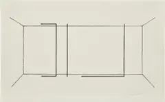 Fred Sandback, Untitled (J. 109), 1984, Lithograph, on Japanese paper, with full margins