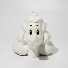 Nicasio Fernandez, Blooming (White), 2021, Ceramic and glass vase, contained in the original foam-lined cardboard box