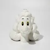 Nicasio Fernandez, Blooming (White), 2021, Ceramic and glass vase, contained in the original foam-lined cardboard box