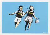 Banksy, Jack and Jill (Police Kids), 2005, Screenprint in colors, on wove paper, with full margins