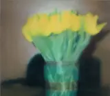 Gerhard Richter, Tulips (P17), 2017, Giclée print in colors, flush-mounted to aluminum with metal strainer on the reverse (as issued)