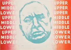 See-Saw, Class Systems (G. 22) by James Rosenquist, 1968, Lithograph in colors, on Arches paper, the full sheet, sold Feb 2024