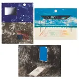 James Rosenquist, Mirrored Flag; Moon Beam Mistaken for the News; and Cold Light, from Cold Light Suite (G. 37-38 & 40), 1971, Three lithographs in colors, one with mirrored Mylar foil collage, on Arches Cover paper, the full sheets